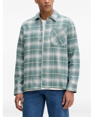 Dickies Camiseta A Cuadros - Azul