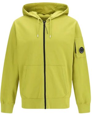 C.P. Company Zip-Up Hoodie - Yellow