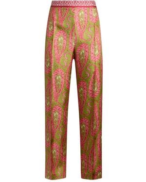 Etro Hose mit Paisley-Print - Orange