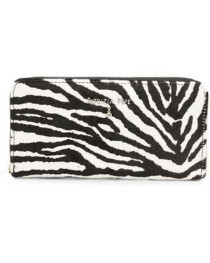 Patrizia Pepe Zebra-Print Wallet - Black