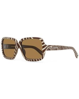 Jacquemus X Linda Farrow Cabana Sunglasses - Metallic