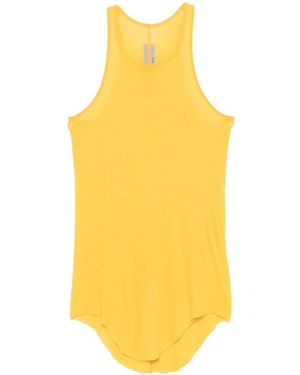 Rick Owens Basic Rib Tank Top - Yellow