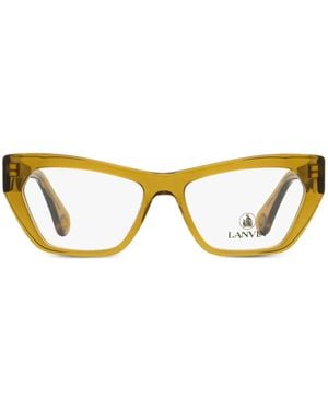 Lanvin スクエア眼鏡フレーム - ブラウン