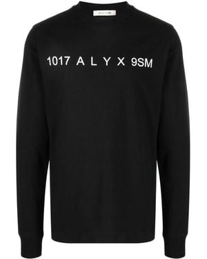 1017 ALYX 9SM Logo-Print Cotton T-Shirt - Black