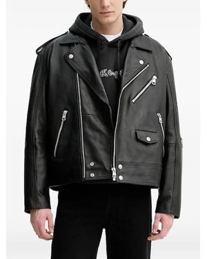 The Kooples Embroidered-Logo Hoodie - Black