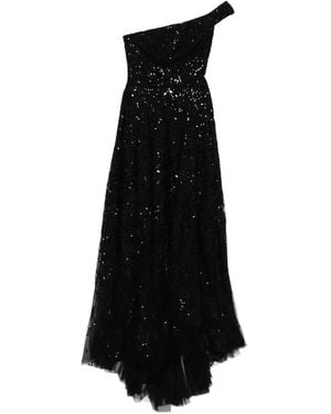 Saiid Kobeisy Off-Shoulder Embroidered Dress - Black