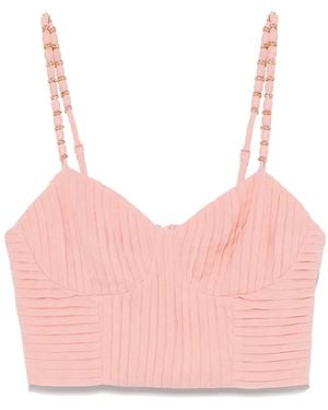 FARM Rio Plissé-Effect Tank Top - Pink