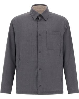 Herno Reversible Shirt Jacket - Grey