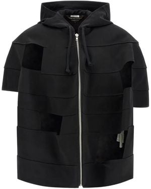 Comme des Garçons Cut-Out Armor-Inspired Jacket - Black
