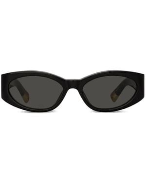 Jacquemus Gafas De Sol Ovalo Con Montura Oval - Negro