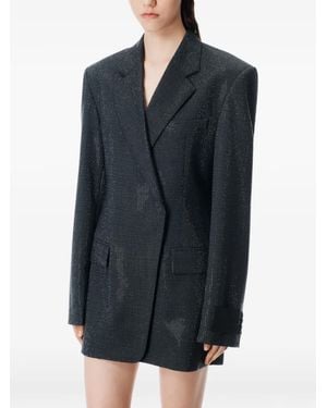 Alexander Wang Embellished Blazer Mini Dress - Black
