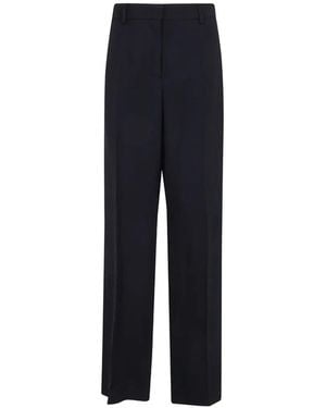 Mantu Pressed-Crease Straight-Leg Pants - Blue
