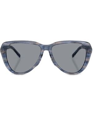 DIESEL Geometric-Frame Sunglasses - Grey