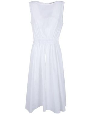 Antonelli Gathered-Detail Midi Dress - White