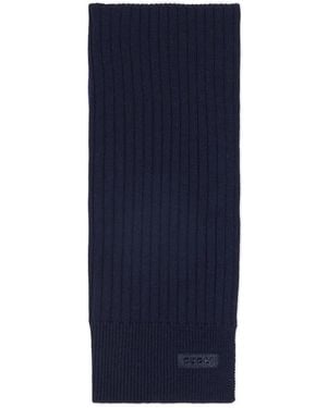Gucci Sjaal Met Logopatch - Blauw