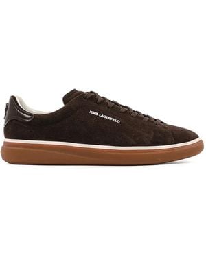 KARL LAGERFELD Ikon Nft Kane Suede Trainers - Brown