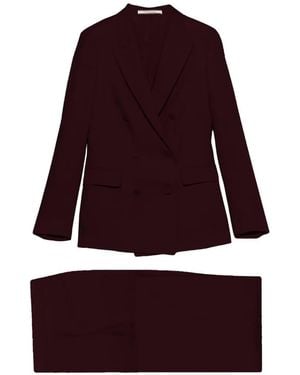 Tagliatore Double-Breasted Suit - Purple
