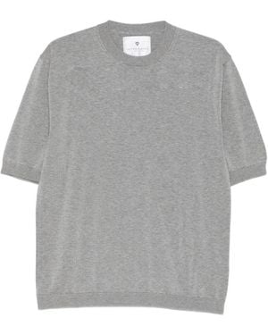 Seven Gauge Camiseta De Algodón De Manga Corta - Gris