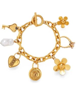 Marc Jacobs Love Letter Armband Mit Kristallen - Mettallic