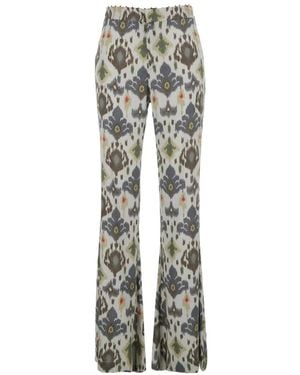 Bazar Deluxe Patterned Trousers - White