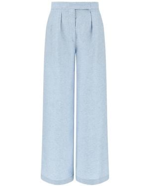 Paul & Shark Pleated Tailored Trousers - Blue