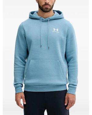 Under Armour Logo-Embroidered Drawstring Hoodie - Blue