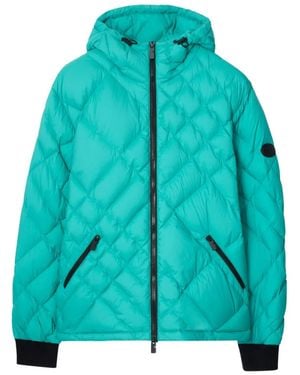 Burberry Quilted-Design Jacket - Green