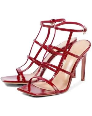 Gianvito Rossi Rossi Mondry Sandalen Aus Lackleder - Pink