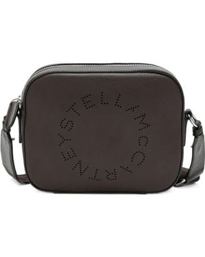 Stella McCartney Borsa A Tracolla Stella Mini Con Logo - Nero