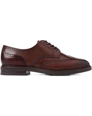Polo Ralph Lauren Brogue-Detailing Derby Shoes - Brown