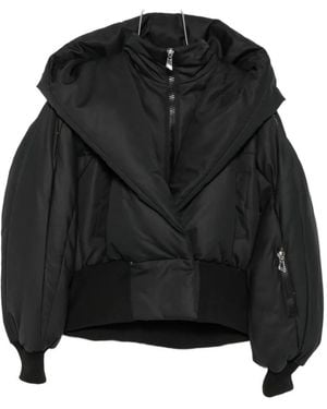 The Attico High-Collar Padded Jacket - Black