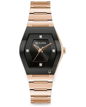 Bulova Gemini 36Mm Watch - Black