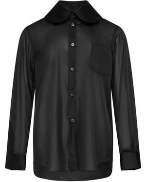 Comme des Garçons Sheer Blouse - Black
