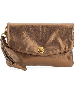 Gianni Chiarini Leather Clutch Bag - Brown