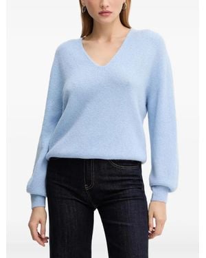 Morgan Sweatshirt Mit V-Ausschnitt - Blau