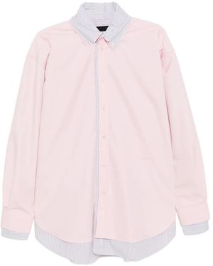 ALAINPAUL Layered Shirt - Pink