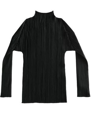 Pleats Please Issey Miyake Pleated Top - Black