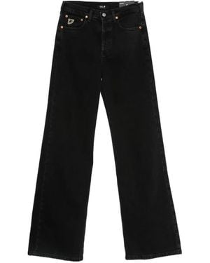 Lois Lindsay Wide-Leg Jeans - Black