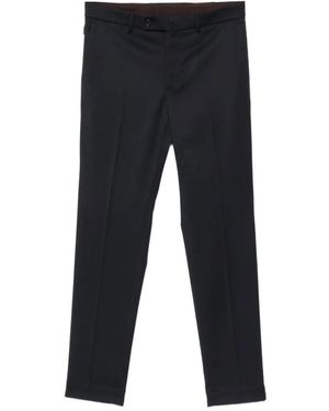 Incotex Straight-Leg Tailored Trousers - Black