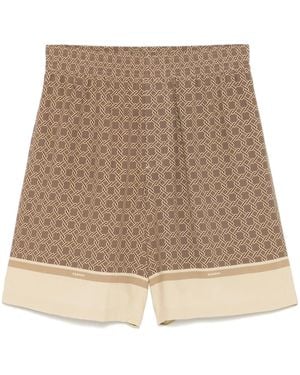 Sandro Patterned Bermuda Shorts - Natural