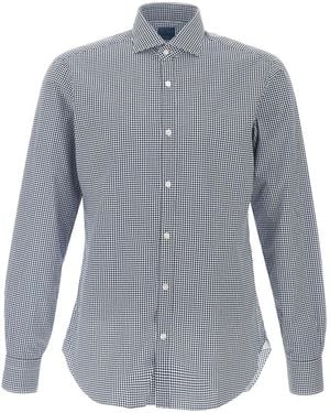 Barba Napoli Katoenen Overhemd - Blauw