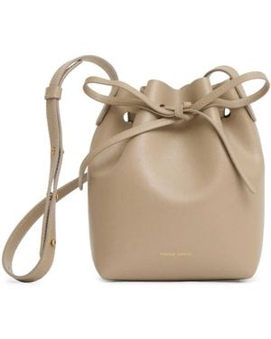 Mansur Gavriel Mini Leather Bucket Bag - Natural