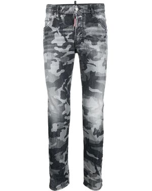 DSquared² カモフラージュ スキニージーンズ - グレー