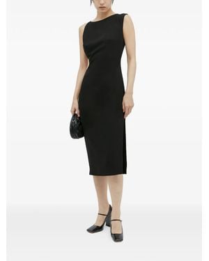 St. Agni Cut-Out Midi Dress - Black