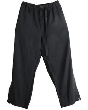 Y-3 Button-Fastening Belted Pants - Gray