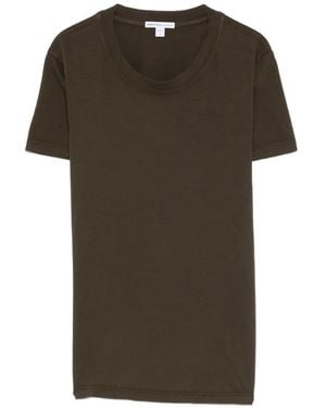 James Perse Camiseta Con Cuello Redondo - Verde