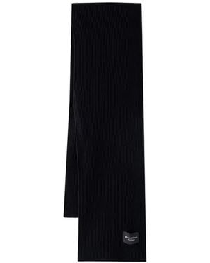 Marc O' Polo Ribbed-Knit Scarf - Black