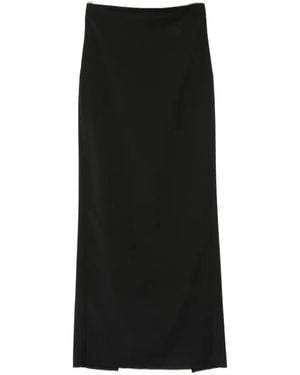MARSĒM High-Waisted Maxi Skirt - Black