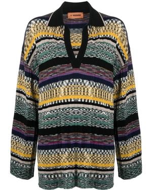 Missoni ストライプ ポロシャツ - グリーン