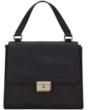 Bally Top-Handle Clasp Bag - Black